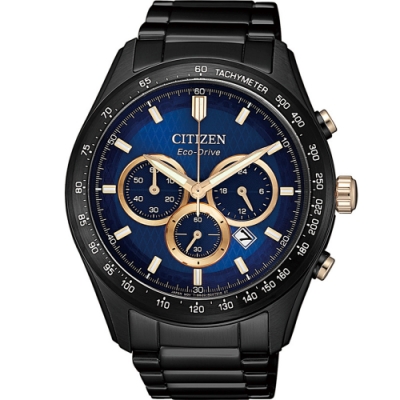 CITIZEN 星辰錶 宇宙戰艦 計時腕錶 男錶(CA4458-88L)43mm 手錶 光動能錶 職場新鮮人必備