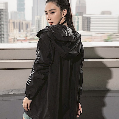 OB嚴選-潮流設計印花素色防護外套(男女共版)