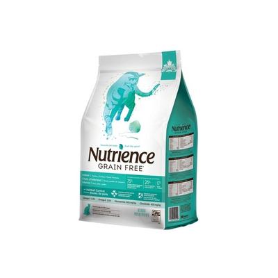 【Nutrience 紐崔斯】GRAIN FREE無穀養生室內貓-火雞肉+雞肉+鴨肉2.5kg