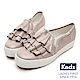 Keds TRIPLE RUFFLE 麂皮荷葉休閒鞋-香檳金 product thumbnail 1