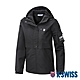 K-SWISS  Windbreaker 刷毛防風外套-女-黑 product thumbnail 1