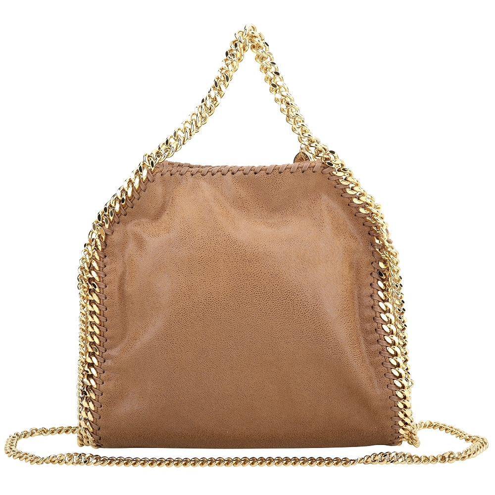 Stella McCartney Falabella Mini 手提/斜背鍊帶包(山核桃色) | 歐系