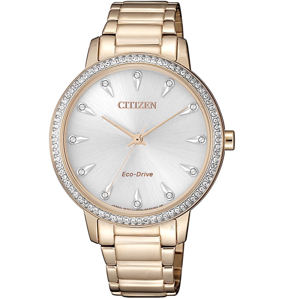 CITIZEN 璀璨魅力光動能女錶(FE7043-55A)36mm