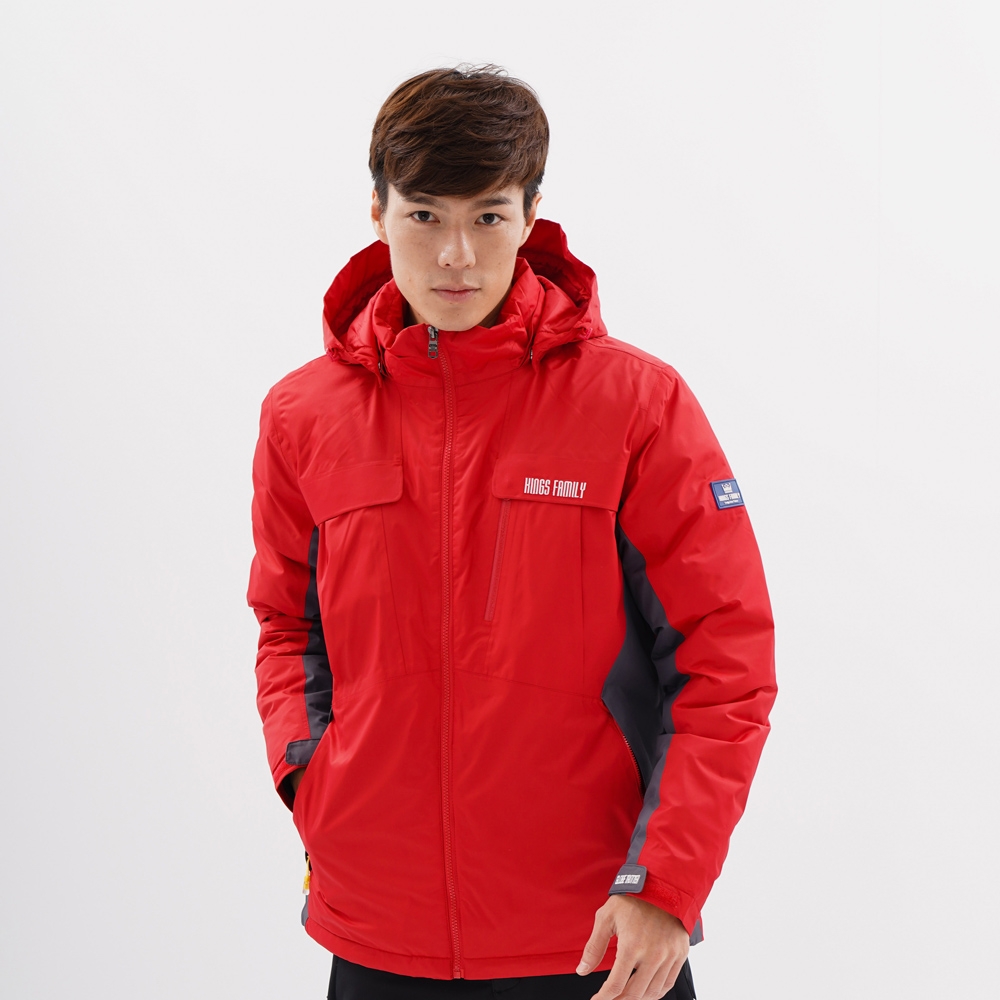 【遊遍天下】 男款防風透濕保暖無車縫羽絨機能外套KF2110002紅色