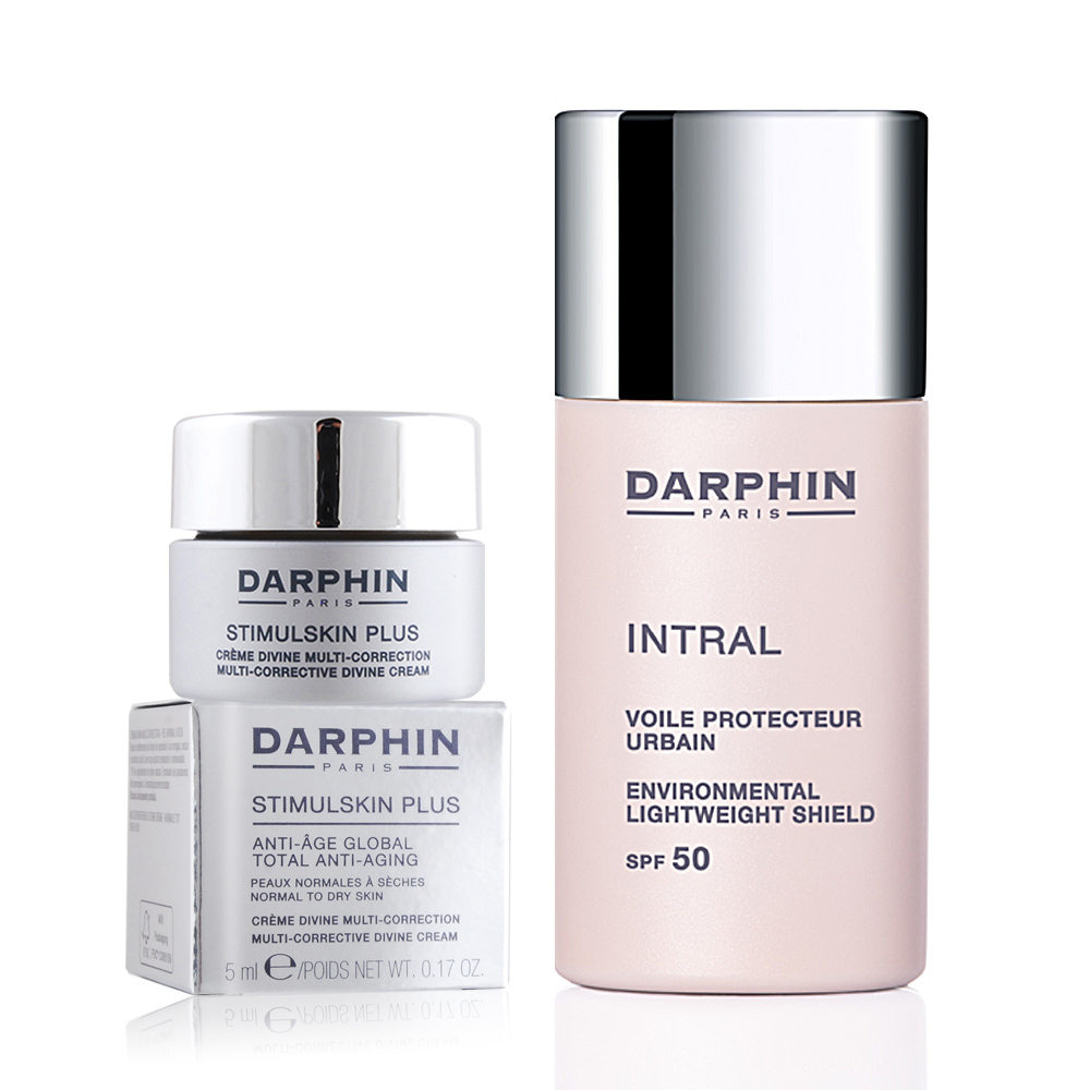 Darphin朵法 深海緊緻賦活精華乳霜5ml+全效舒緩輕透防護隔離霜SPF50 30ml