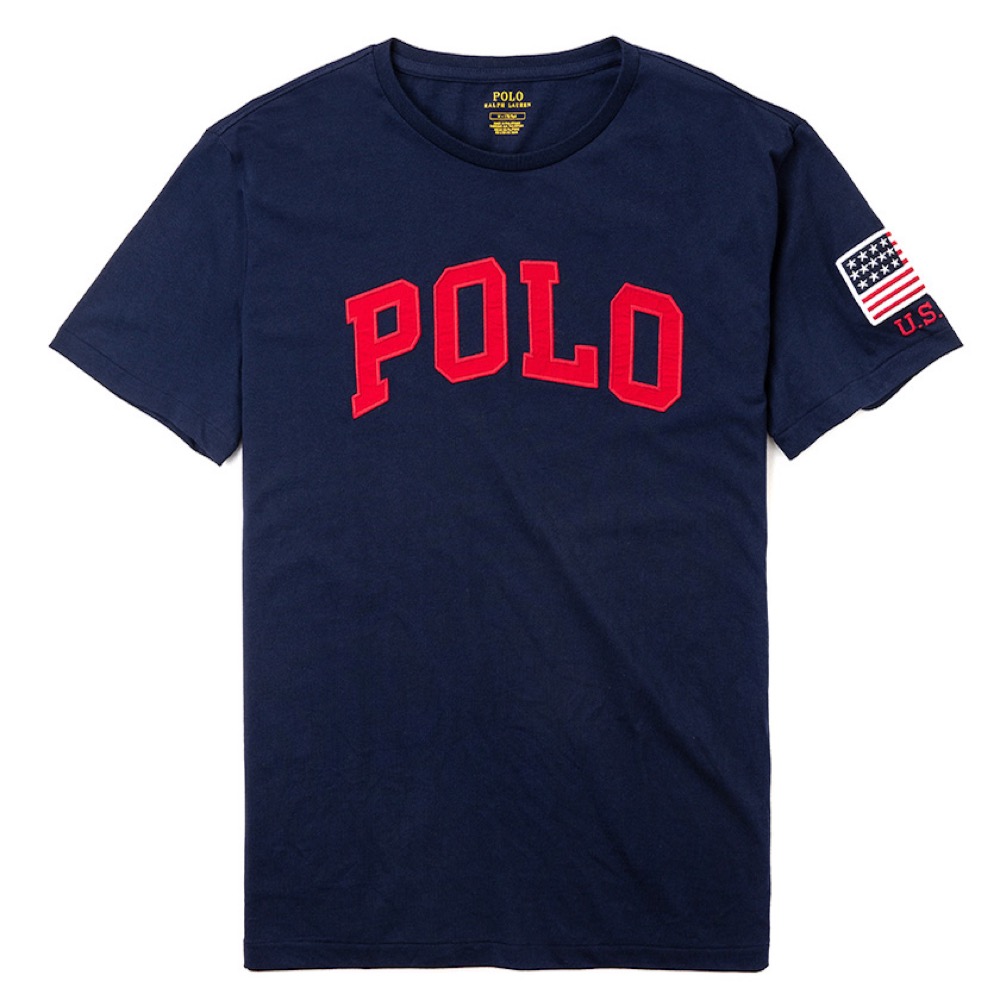 Polo Ralph Lauren 經典Logo設計短袖T恤-深藍色