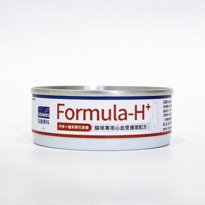 妥膳專科Formula-H+_貓)心血管護理機能罐80g(丹參+植萃原花青素)x 6罐