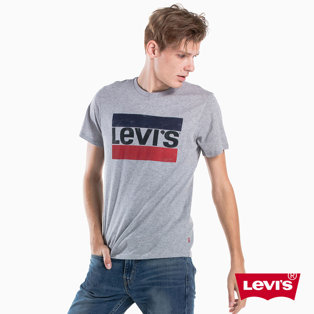 Levis 男款 短袖T恤 Sportwear Logo 斑駁仿舊款