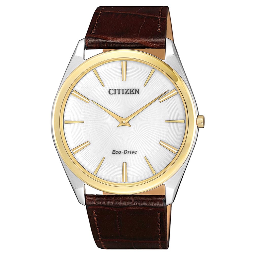 CITIZEN星辰 GENT'S系列 光動能輕薄時尚腕錶 38.4mm/AR3074-03A