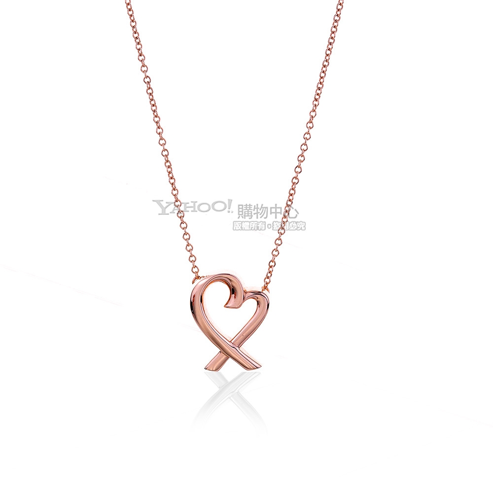 Tiffany&Co. Loving Heart 經典愛心玫瑰金項鍊