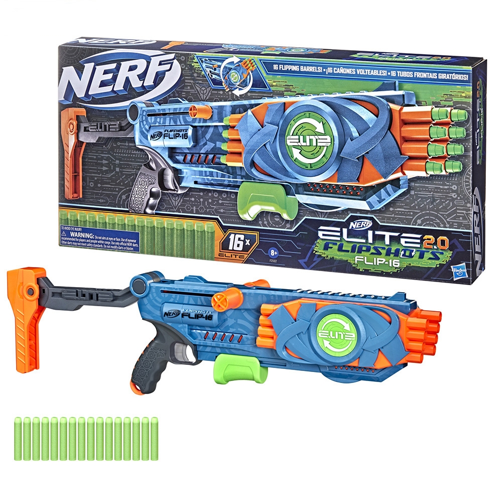 NERF 樂活打擊 - 菁英系列 急速翻轉16射擊器