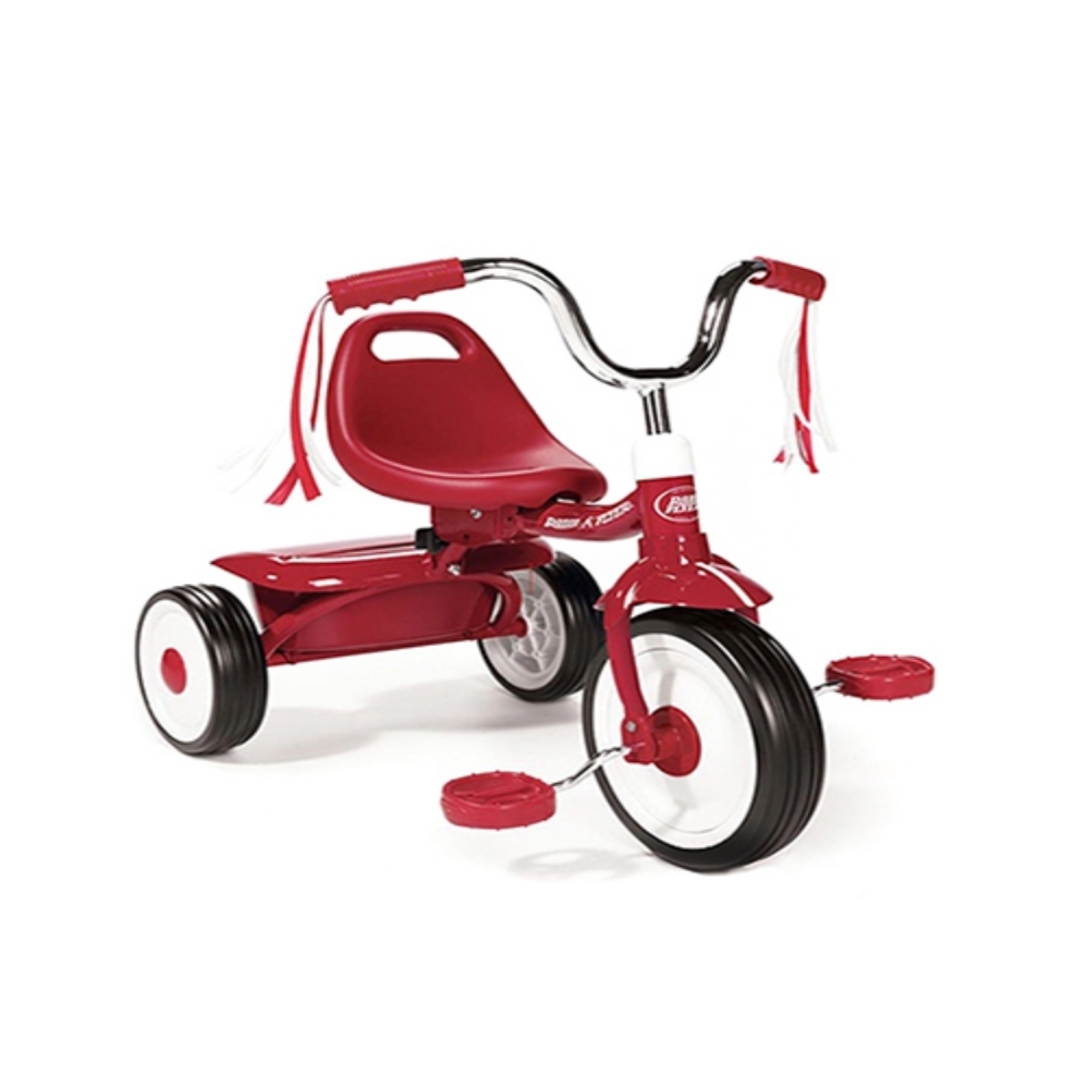 美國【Radio Flyer】紅騎士折疊三輪車(彎把) | 幼兒三輪車| Yahoo奇摩