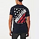 HCO Hollister 海鷗 經典印刷文字國旗設計短袖T恤-深藍色 product thumbnail 1