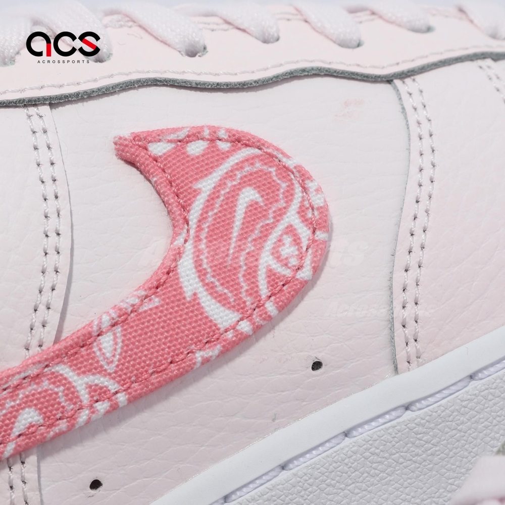 NEW Women's Size 10.5 Nike Air Force 1 '07 Pearl Pink White  FD1448 664 Paisley