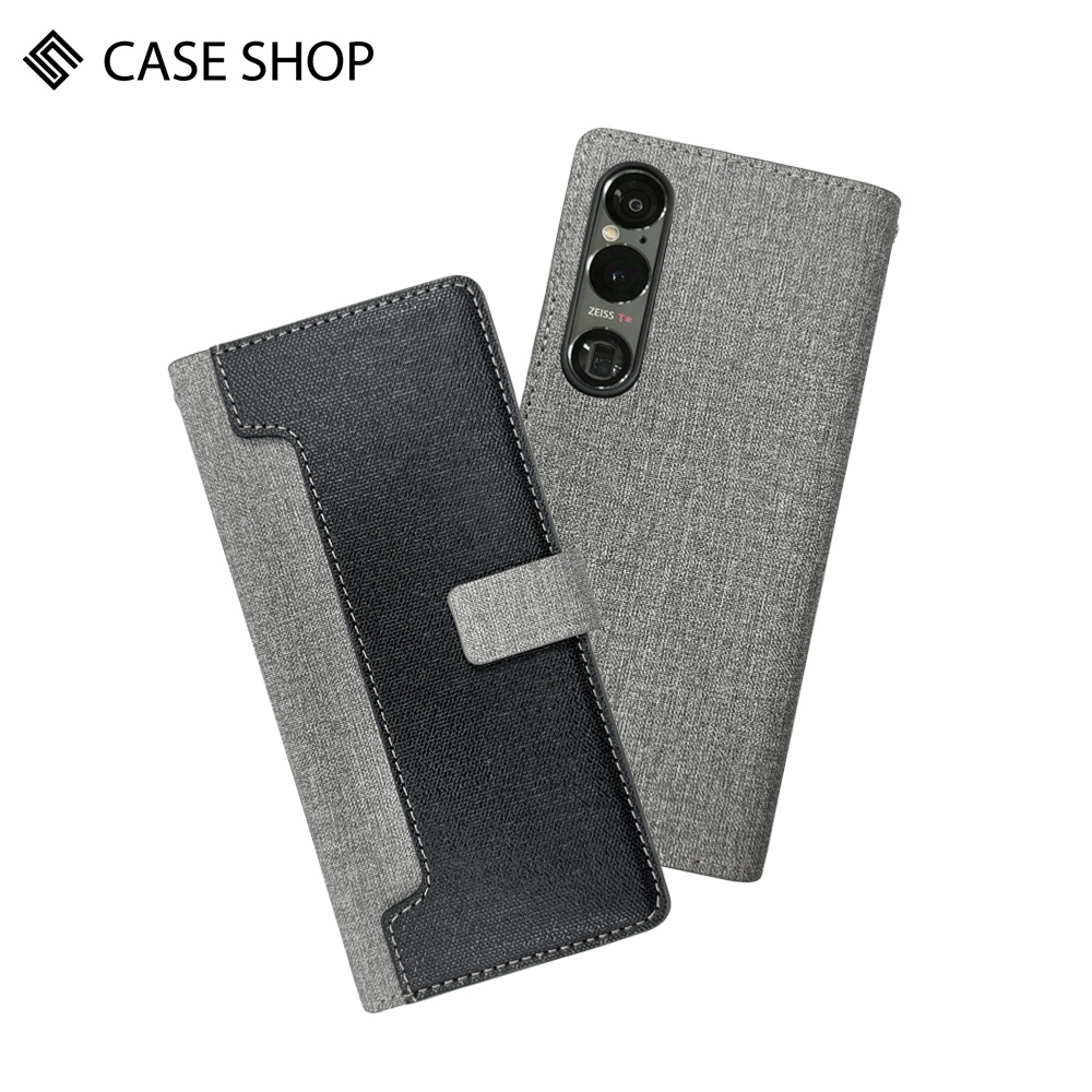 CASE SHOP SONY Xperia 1 VI 前收納側掀皮套-黑