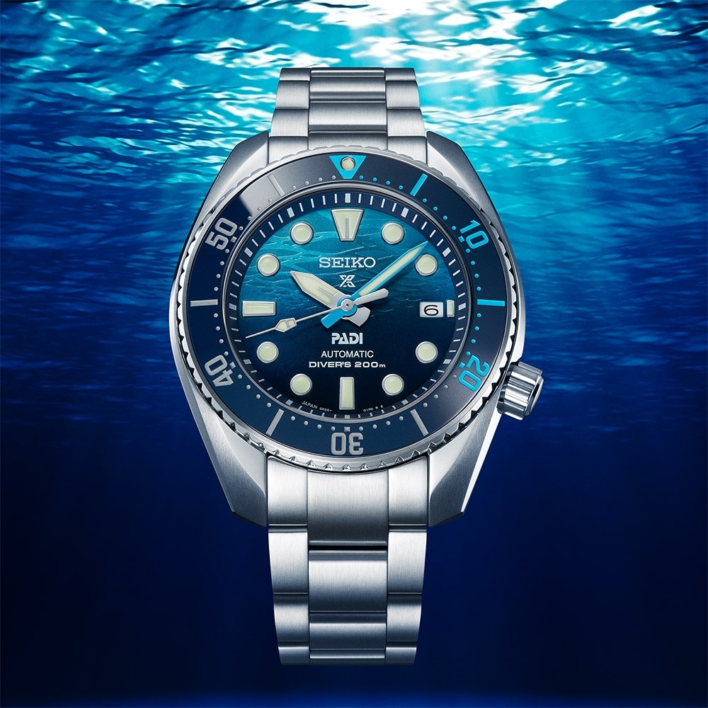 SEIKO精工 Prospex PADI SUMO 相撲特別版200米潛水機械錶 送禮推薦-45mm (SPB375J1/6R35-02C0U)_SK045