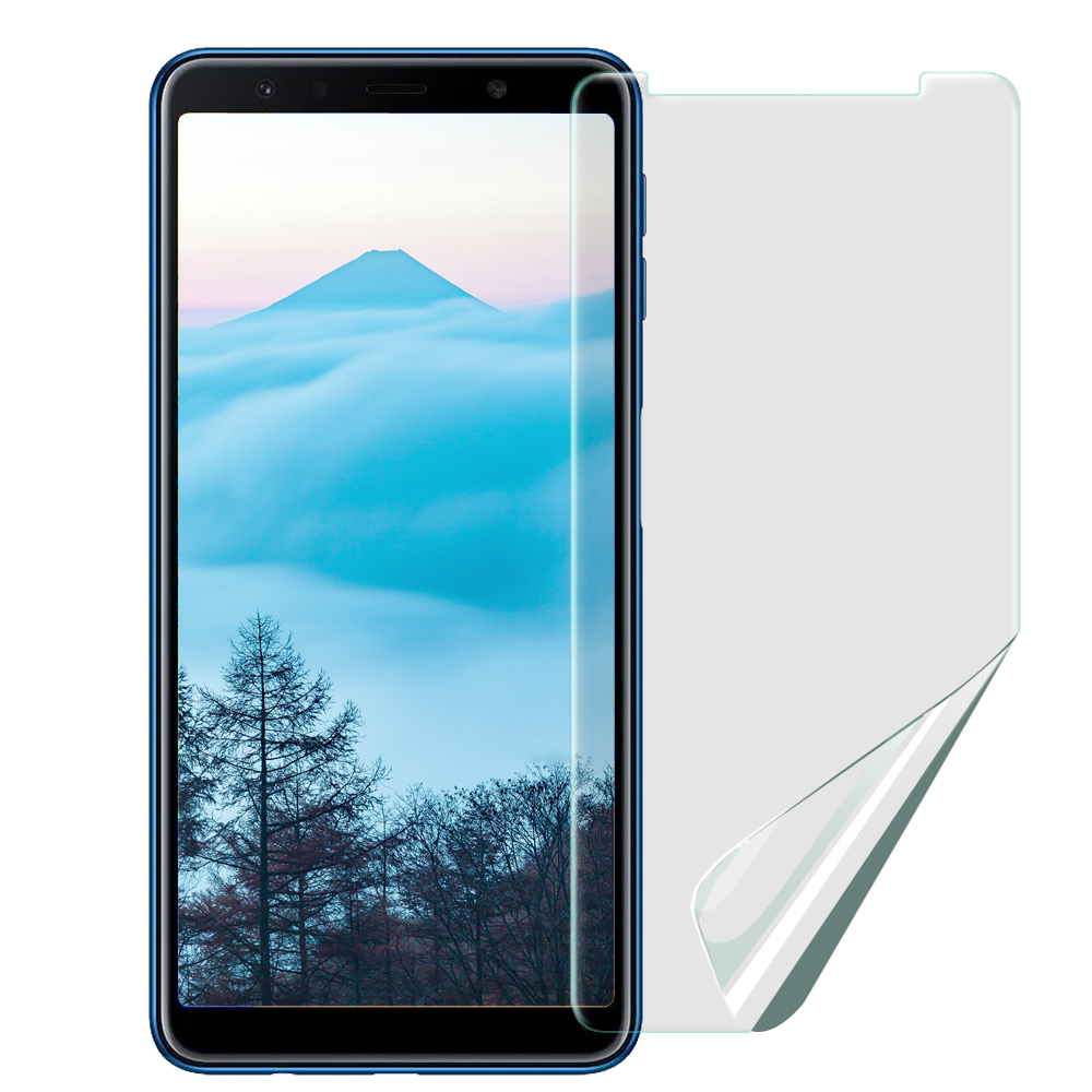 X mat Samsung Galaxy A7 2018 防眩光霧面耐磨保護貼-非滿版