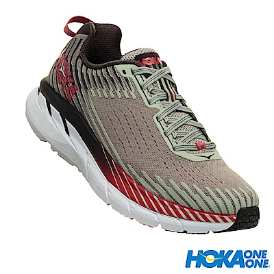 HOKA ONE ONE 女 Clifton 5 路跑鞋 科技網布 合金灰