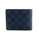 Louis Vuitton Multiple 帆布交叉六卡對開短夾(N62663-黑灰) product thumbnail 1