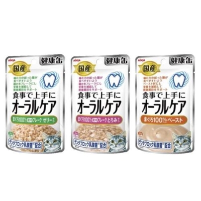 日本AIXIA愛喜雅-口腔保健軟包系列 40g x 12入組(下標2件+贈送泰國寵物喝水神仙磚)