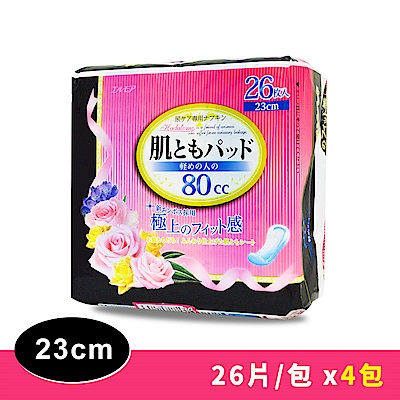 日本一番 婦女失禁護墊23cm 微量型(80cc)-26片/包x4包組