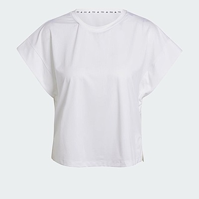 Adidas Studio T-shirt IS2978 女 T恤 運動 休閒 訓練 圓領 柔軟 白