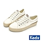 KEDS JUMP KICK 撞色厚底帆布休閒鞋-米白 9231W123496 product thumbnail 1