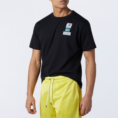 New Balance 短袖 運動 慢跑 健身 男款 黑 AMT11516BK Essentials