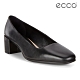 ECCO SHAPE 35 SQUARED 時裝粗跟方頭高跟鞋 女-黑 product thumbnail 1