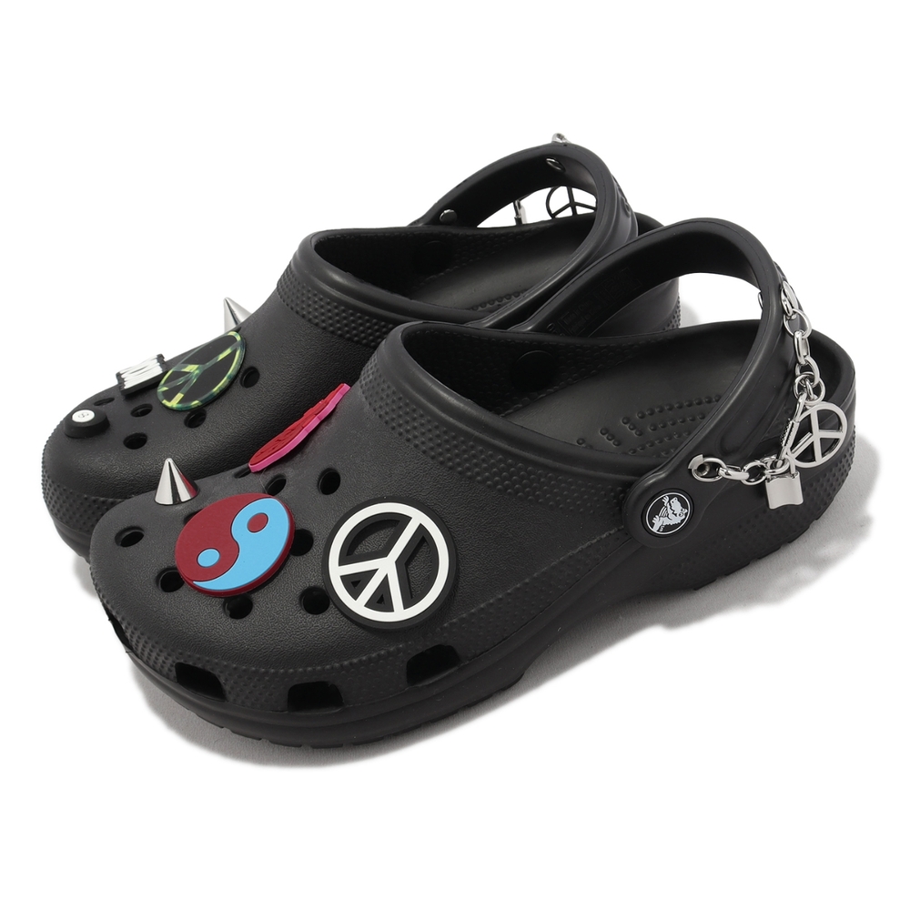 Crocs 洞洞鞋 Classic Creat Your Peace Clog 男鞋 女鞋 黑 克駱格 卡駱馳 207571001