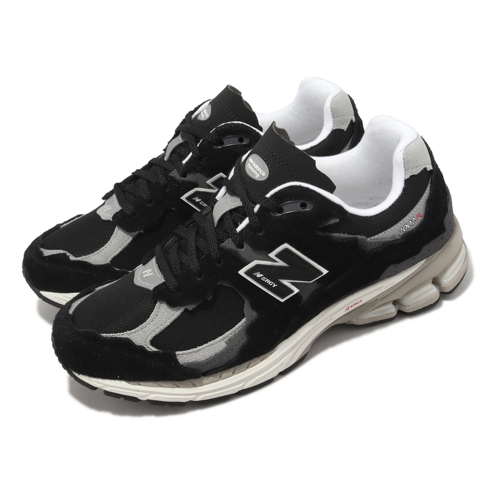 New Balance 休閒鞋2002R 男鞋女鞋黑灰麂皮反光緩震復古破壞版NB