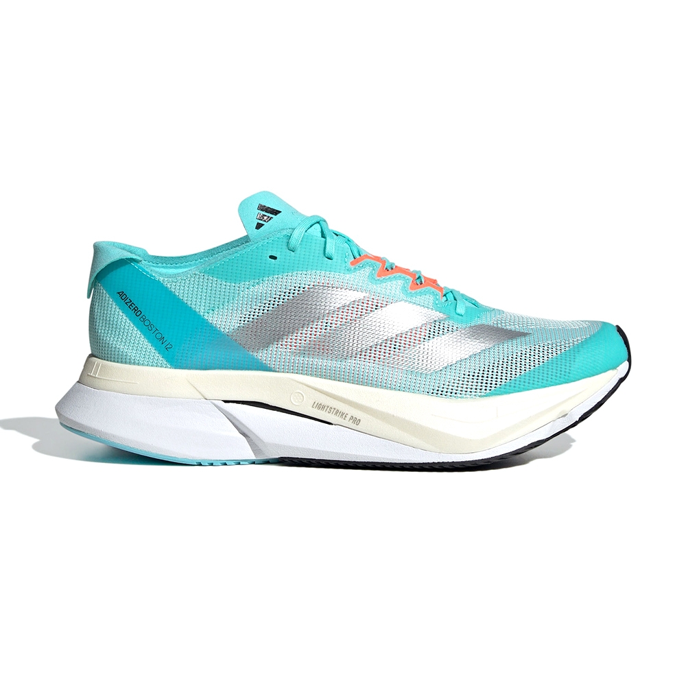 Adidas Adizero Boston 12 W 女水藍色運動路跑馬牌底慢跑鞋ID6901