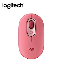 羅技 logitech POP Mouse 無線藍芽滑鼠-魅力桃