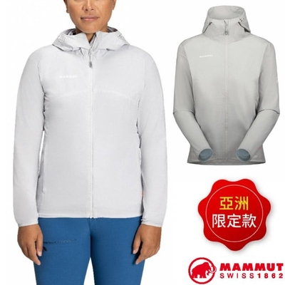 【MAMMUT 長毛象】女 GRANITE SO Hooded Jacket AF 防潑水軟殼連帽外套.夾克_1011-00332-00697 鉑金灰