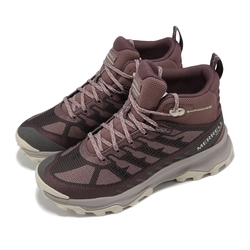 Merrell 戶外鞋 Speed Eco Mid 女鞋 粉 黑 防潑水 抓地 耐磨 郊山 登山鞋 ML037866