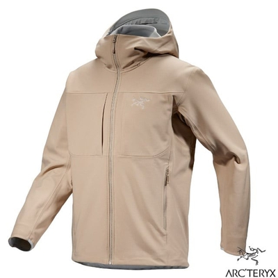 【ARCTERYX 始祖鳥】男 GAMMA MX HOODY 防風防潑透氣連帽外套.夾克_X000006375-30702 煙燻棕