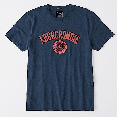 AF a&f Abercrombie & Fitch 短袖 T恤 藍 0973