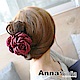 AnnaSofia 飄綣花瓣 中型髮抓夾(酒紅) product thumbnail 1