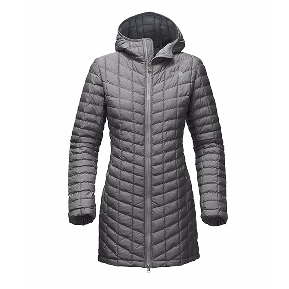 The North Face 女 ThermoBall長版外套 灰-NF0A364BDYY