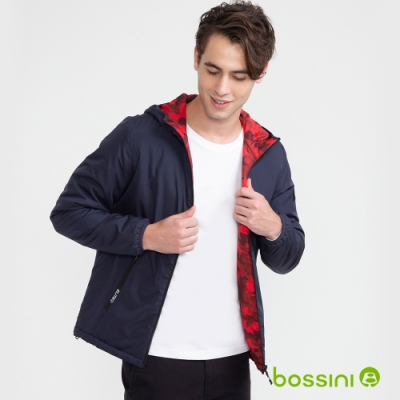 bossini男裝-ECO環保棉雙面外套深藍色