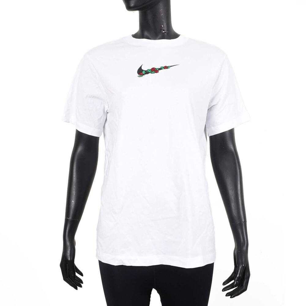 Nike AS W NSW TEE BF VDAY [DN5887-100] 女 短袖上衣 T恤 情人節 玫瑰 棉質 白