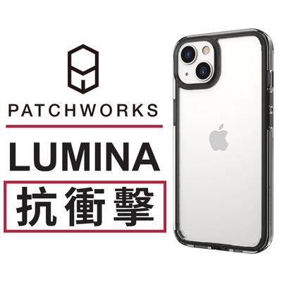 美國 patchworks 佩奇沃克 iphone 14 lumina 流明光影抗衝擊保護殼 - 極透黑