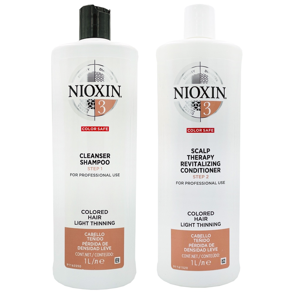 NIOXIN 耐奧森(儷康絲) 3號潔髮乳+3號甦活乳300ML 卓冠公司貨