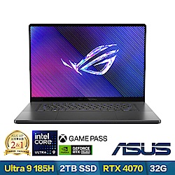 ASUS GU605MI 16吋電競筆電 (Ultra 9-185H/RTX4070/32G/2TB/日蝕灰/有燈效/ROG Zephyrus G16)