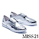 休閒鞋 MISS 21 簡約隨性兩穿鬆緊帶厚底休閒鞋－銀 product thumbnail 1