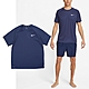 Nike 短袖 Essential 男款 深藍 短T 防曬衣 抗UV 吸濕排汗 速乾 小勾 NESSA586-440 product thumbnail 1