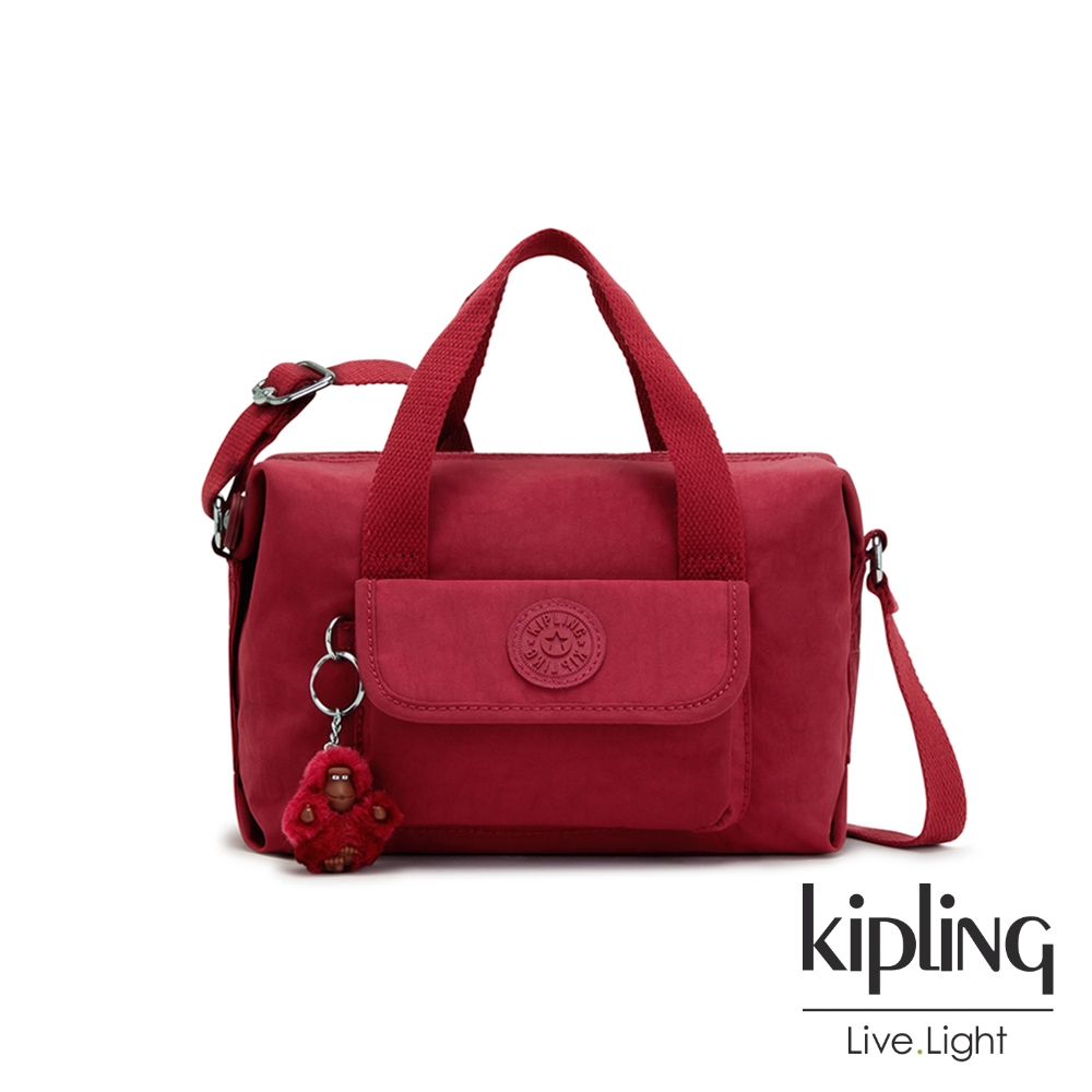 Kipling 質感寶石紅波士頓手提兩用包-BRYNNE product image 1