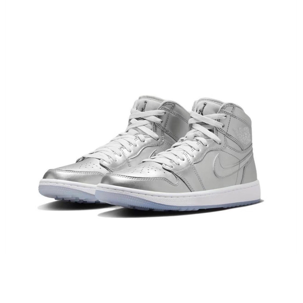 Nike Air Jordan 1 High Golf Giving 液態銀 高筒 高爾夫球鞋 休閒鞋 男鞋 FD6815-001