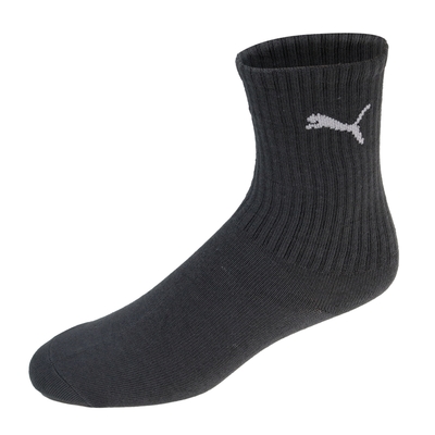 Puma 襪子 NOS Crew Socks 深灰 白 男女款 長襪 中筒襪 台灣製 單雙入 BB134508