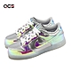 Nike 童鞋 Dunk Low SE PS 中童 銀 亮面 霓虹 皮革 小朋友 休閒鞋 FV3618-001 product thumbnail 1